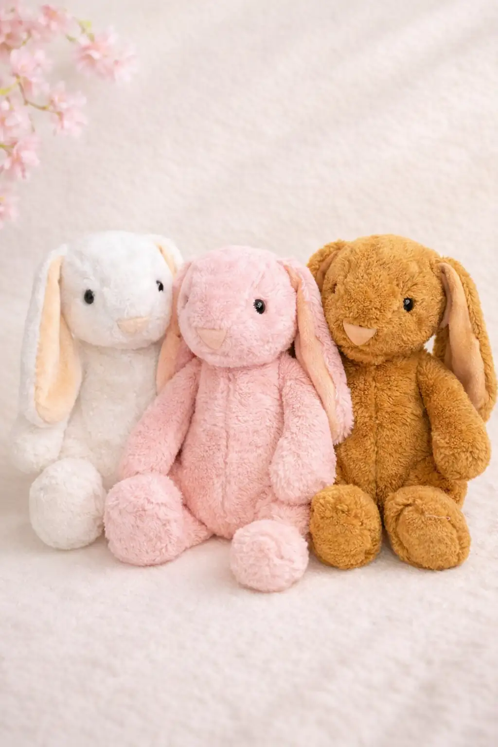 45 cm Peluş Uyku Oyuncağı Tavşan – Yumuşak Dokulu Uzun Kulaklı