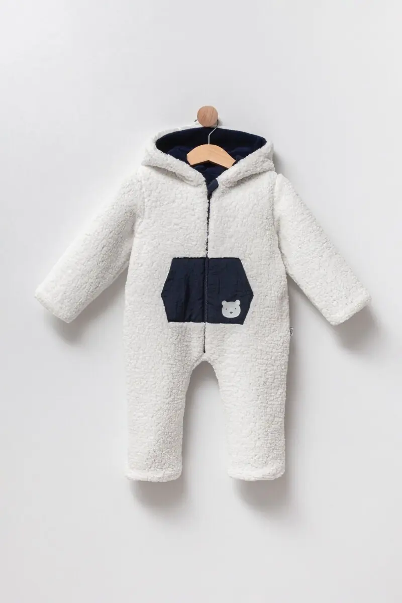 Unisex Bebek Fermuarlı Tulum