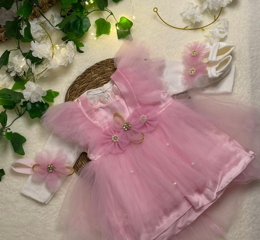 Pembe Kız Bebek Mevlüt Elbisesi